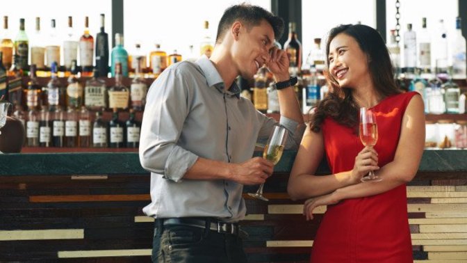 Girls, When you're single and a guy confidently states his attraction for you, which of these are going to make you view him most romantically?