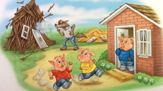 If You Were The Big Bad Wolf Which House Would You Blow Down First If You Had The Blowing Power To Take All Three Out?