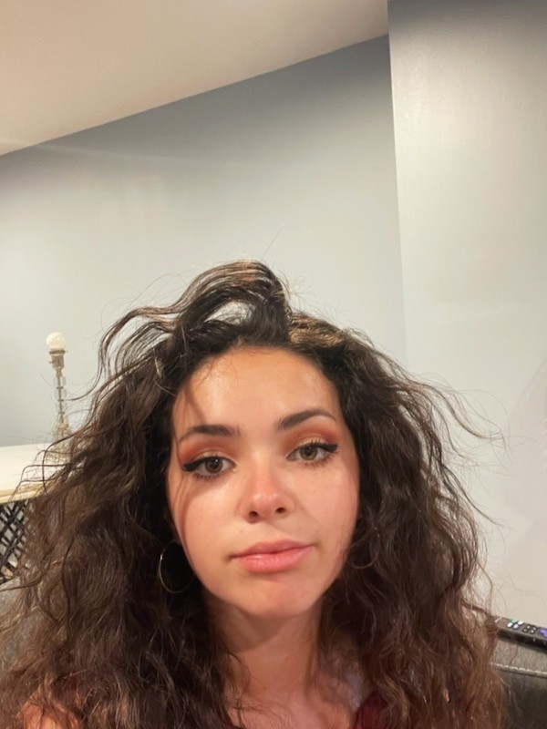 What to do when you have hair that sticks out like this what could I do to stop my hair from doing this should I cut it off?