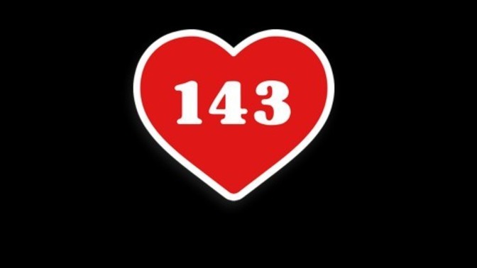 Here's an interesting one. What do you think could possibly mean 143?