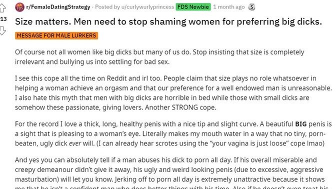 Here I am, posting a reddit screenshot again. So, why are people these days so cruel with their dating preferences? ?