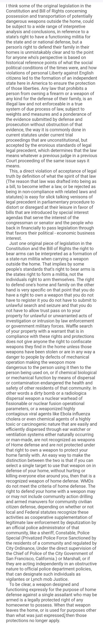 Do you support 'Constitutional Carry' in the US? That is, being able to carry a firearm in public, exposed or concealed, without a permit?