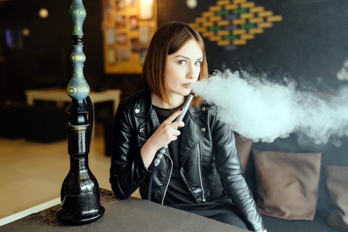 Woman Who Smoke Hookah