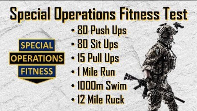 Can you pass the Special Operations Fitness Test?