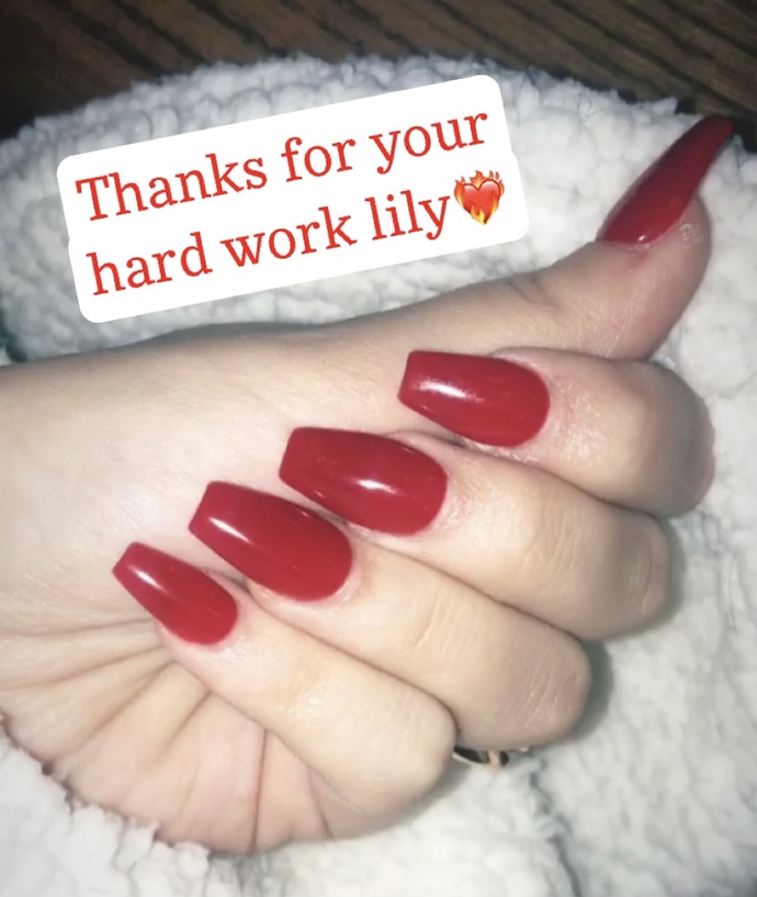 I got my nails done yesterday.