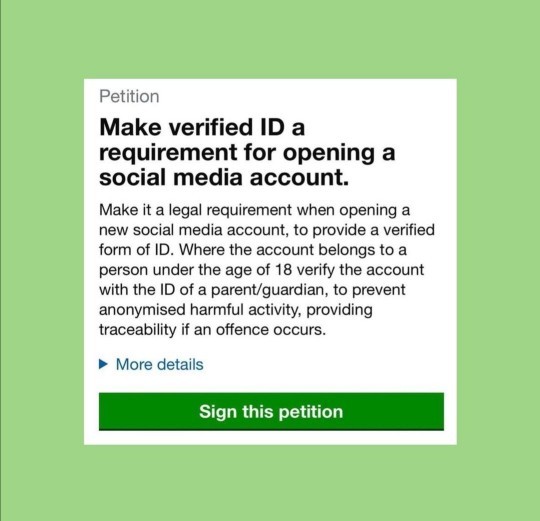 What do you think about making verified ID a requirement for opening a social media account?