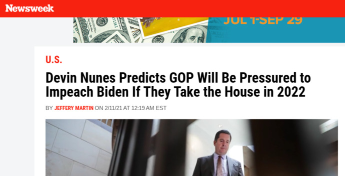 If the Republicans win back the house in 2022, do you think they will impeach Biden?