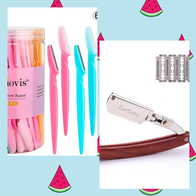 Can you replace eyebrow Razors for a straight edge razor?