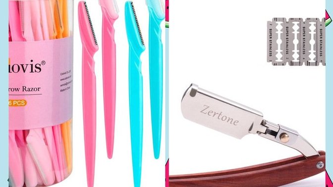 Can you replace eyebrow Razors for a straight edge razor?