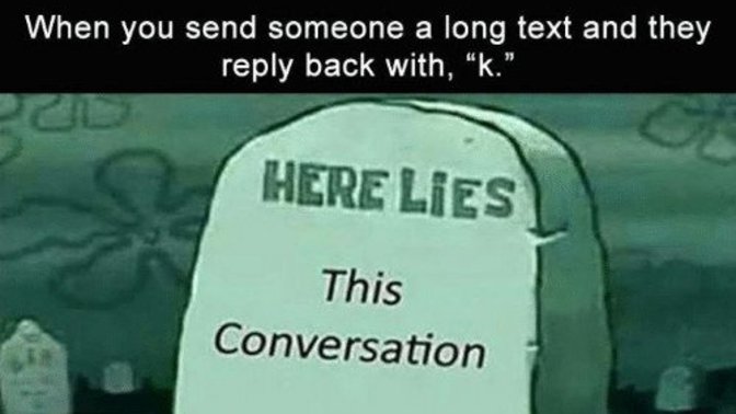 Have you ever poured your heart out through text or dm’s and all you got in reply were one or two word answers?