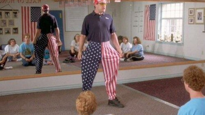 You think anybody wants a roundhouse kick to the face while I'm wearing these bad boys?