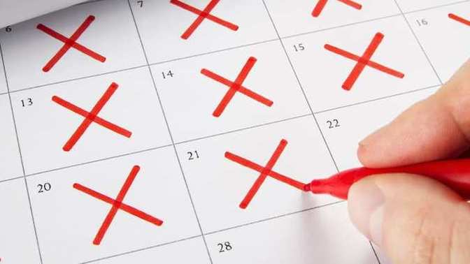 In normal circumstances, how much in advance of a first date do you want the date to be scheduled?