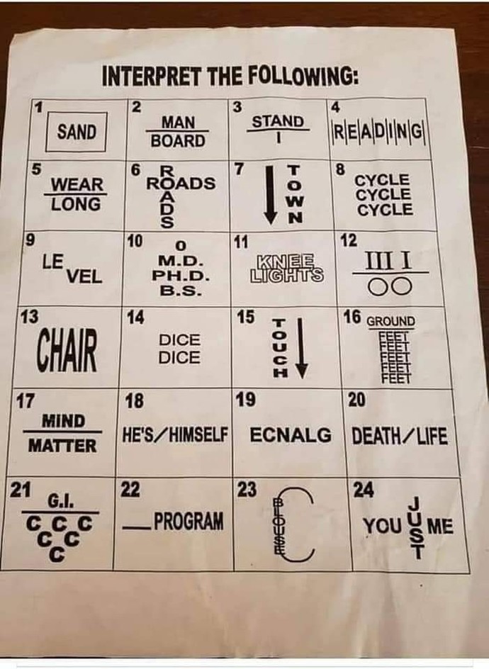 Who can figure them all out?