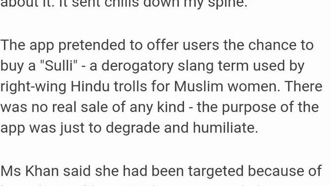 Hindu men created fake 'auction' to sell Muslim women picking up their pictures from Facebook without their consent. What would you say about it?