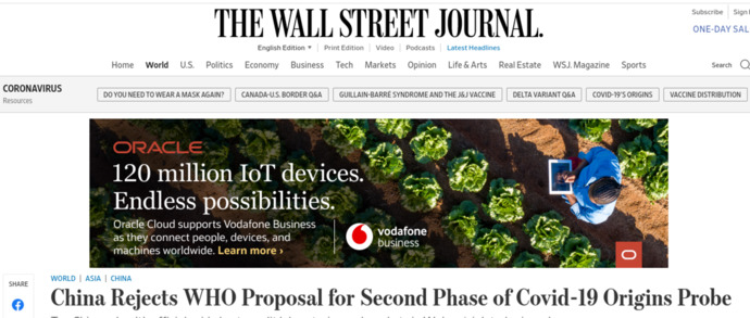 Why do you think China Rejected the WHO Proposal for Second Phase of Covid-19 Origins Probe?