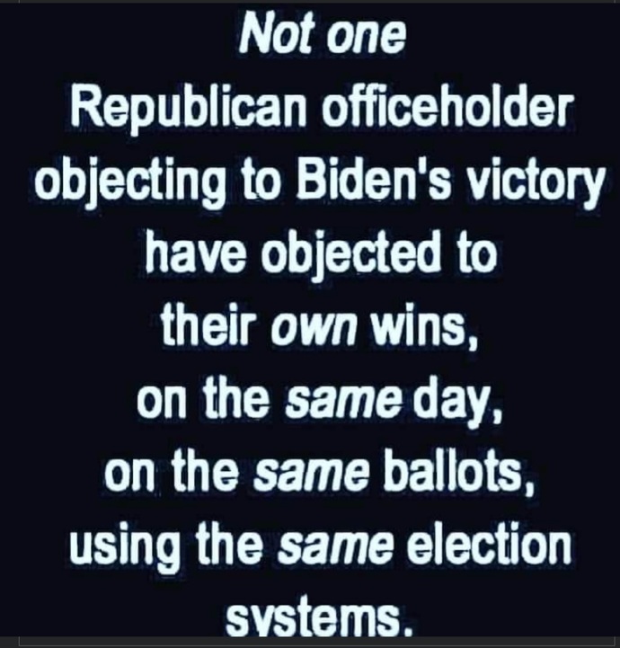 Is it a valid point or do you still think Trump loss by fraud?