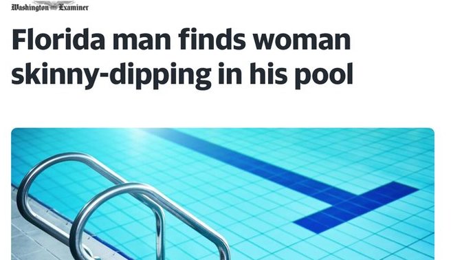 If You Returned Home & There Was Someone Skinny Dipping In Your Pool What Would You Do?