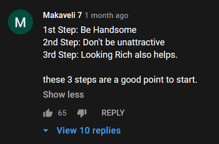 Do you agree with her advice about men approaching women?