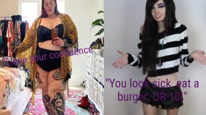 Can you explain this body positivity (negativity) double standard to me?