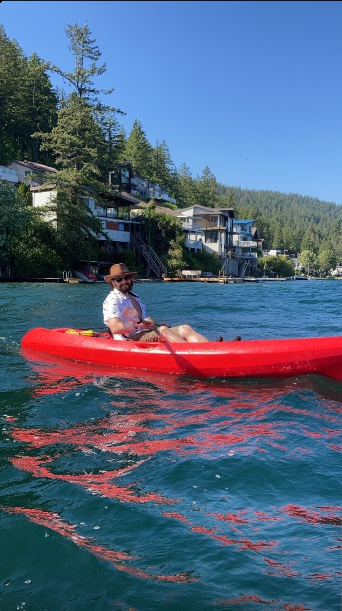 Me just hanging out on a kayak