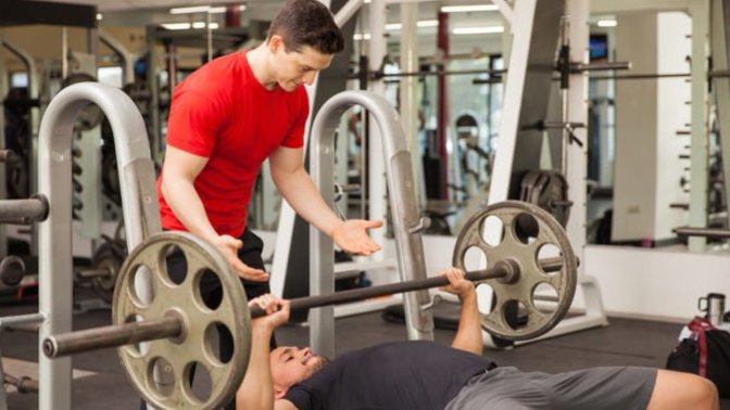 Guys, how would you respond if someone at the gym started spotting you when you were doing fine?