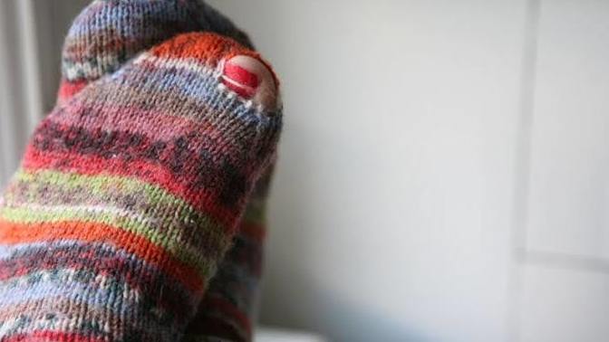 Girls, How you feeling when you had hole in your socks and your toe sticking out in unexpected time when you are in friend house ☺️?
