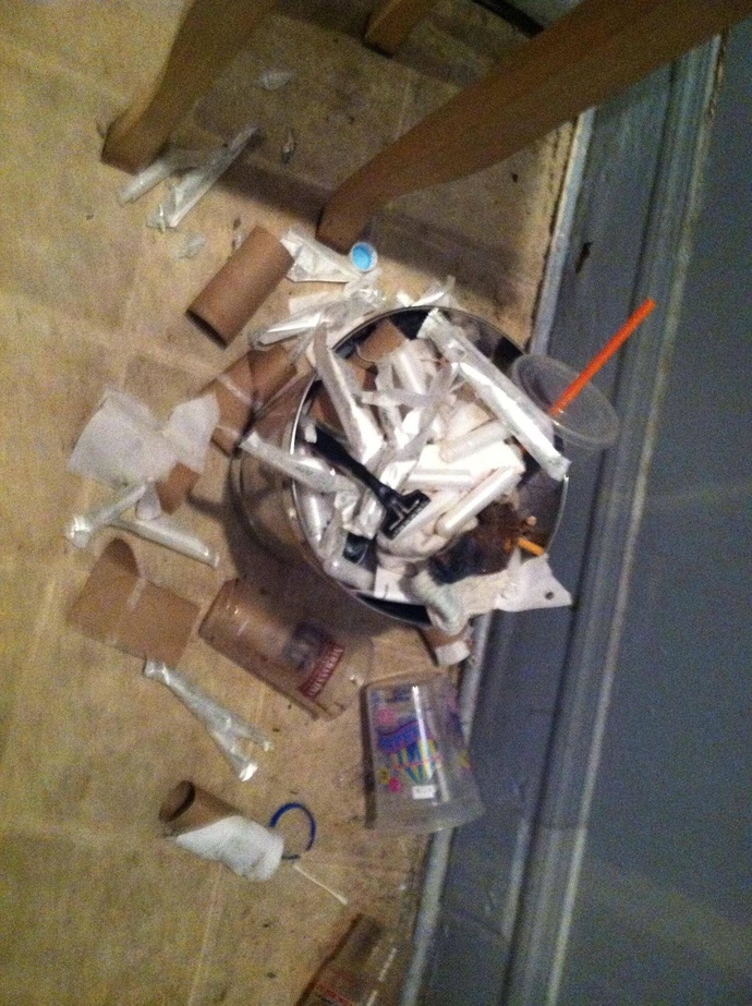 Is it normal for a girl to be messy like this with the restroom?