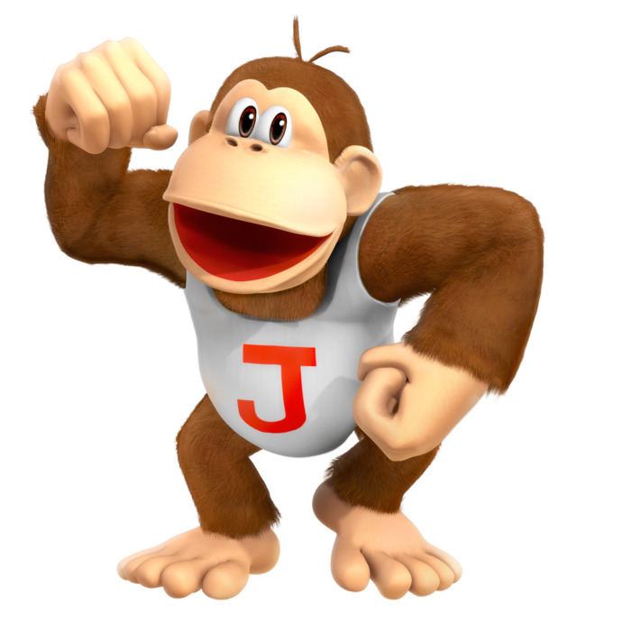 Donkey Kong Jr- Crankey Kongs son who appeared in the Donkey Kong Jr arcade game