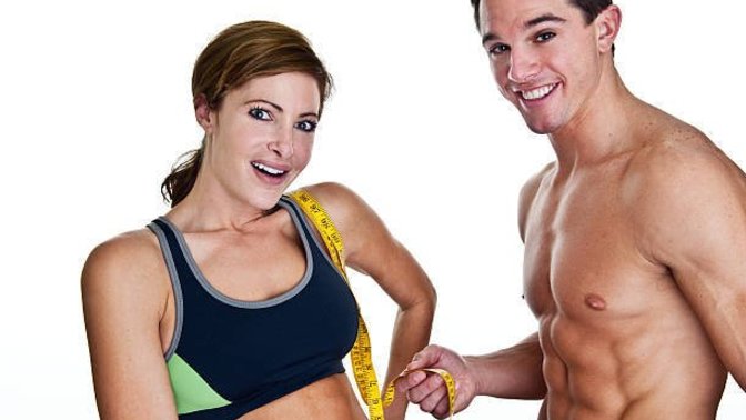 What do you consider to be a normal healthy weight on a medium-sized man and woman?
