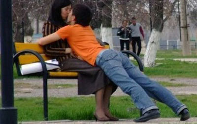 Is it bad to make out in public?