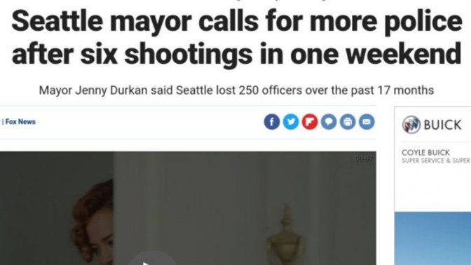 Conservative Americans: Did defunding the police come back to bite Jenny in the ass?