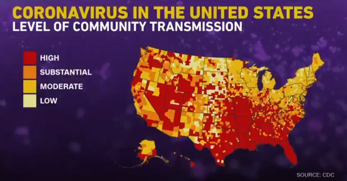 Is this an accurate depiction of covid in America?