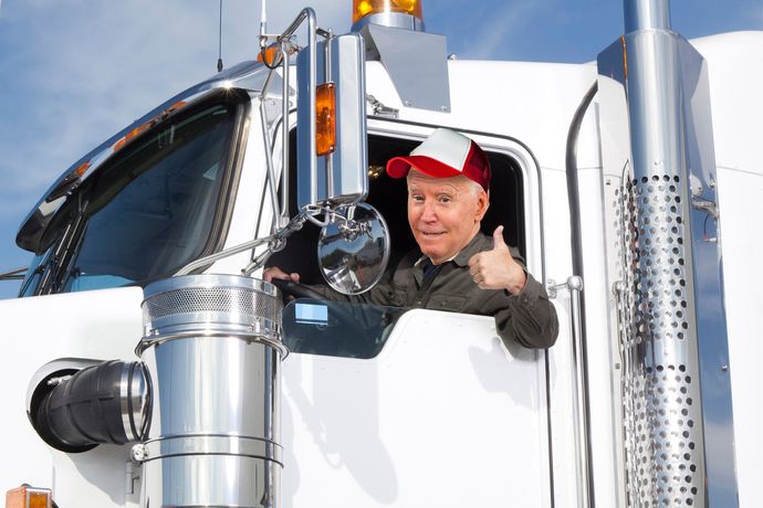 If this whole presidency thing doesnt work out for Joe, do you think he should go back and hit the road as a trucker?