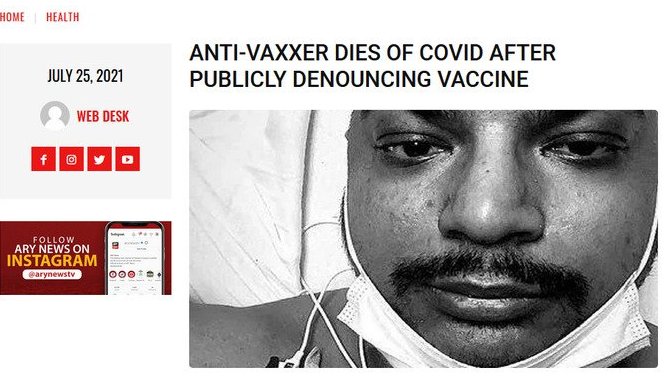 Anybody else NOT feel sad for anti-vaxxers that die of covid?