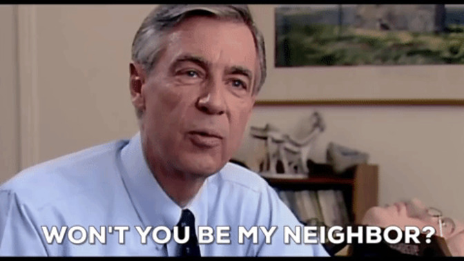 This kind man guy keeps asking me to be his neighbor should I go for it?