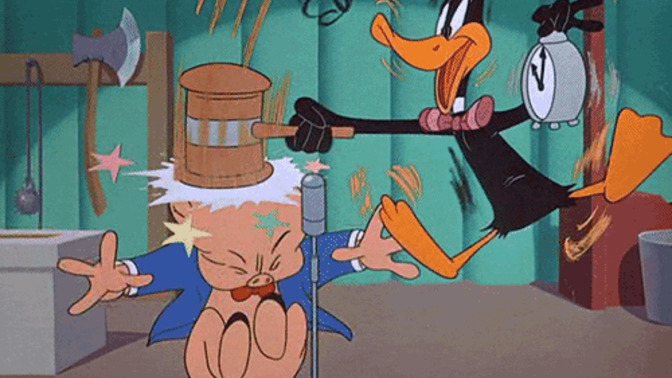 Can the Left be Daffy Duck And the FAR RIGHT be Porky Pig?