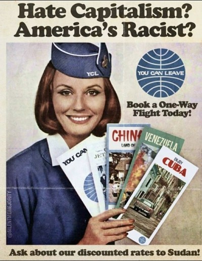 Every anti-American American never makes good on their promise to just go to Mexico, though.