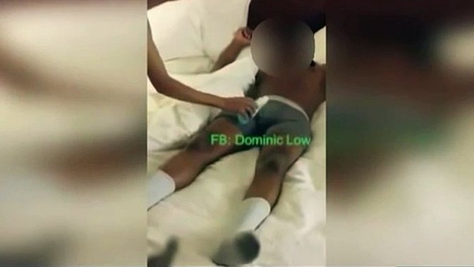 What's up with girls setting her boyfriends' penis on fire?