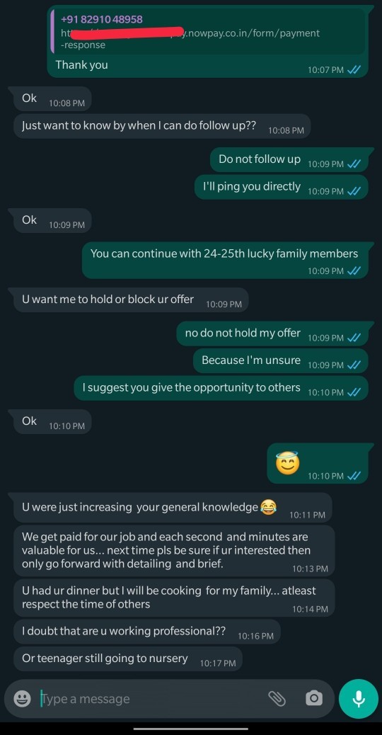 Was this business development manager rude?