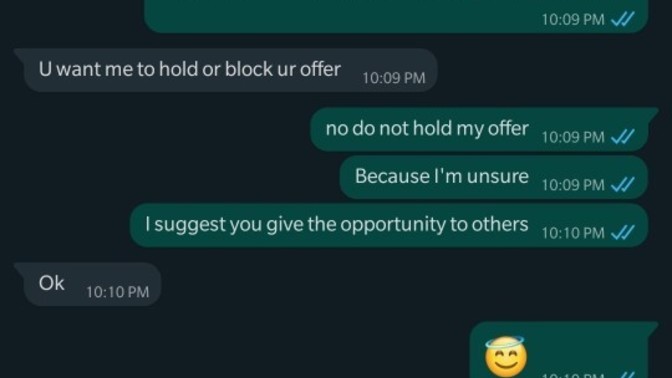 Was this business development manager rude?