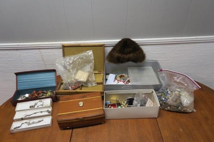 All the jewelry , like the hat?