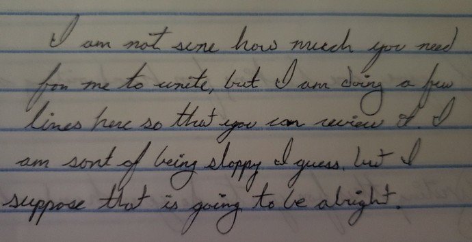 Post me your handwriting. I will do your handwriting analysis?