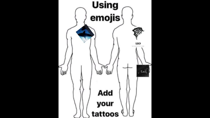 Show your tattoos using emojis?