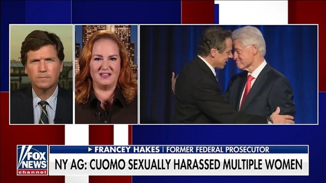 Is this a photo of Andrew Cuomo about to kiss Bill Clinton on the lips?