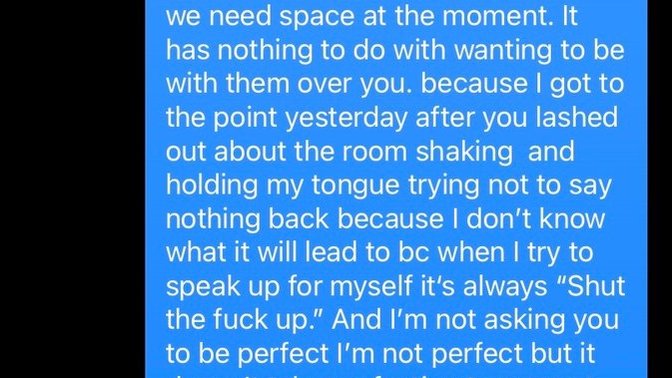 I’m not expecting perfection or trying tochange him but am I wrong for wanting to be respected by my boyfriend?