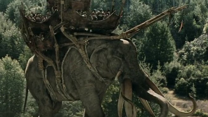 Which extinct elephant reminds you most of the mumakil from LOTR, Palaeloxodon namadicus or Stegotetrabelodon?