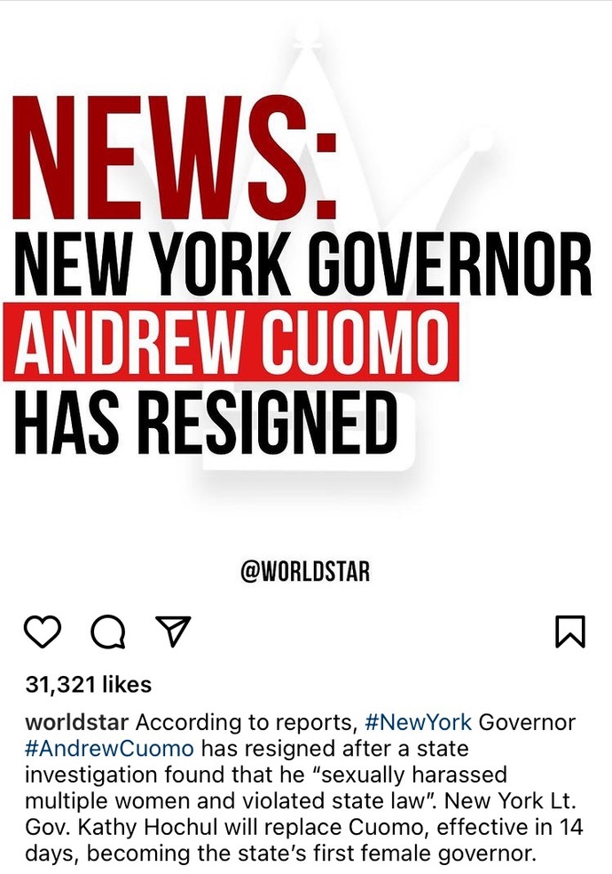 Are You Happy About New York Governor Andrew Cuomo Resigning?