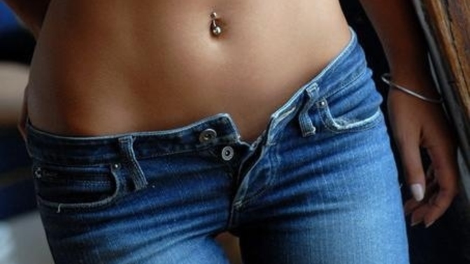 What size belly do you like on a girl?