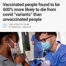 How many people have died that had the vaccination , we will never know those numbers?