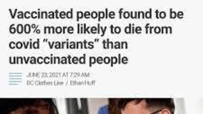 How many people have died that had the vaccination , we will never know those numbers?